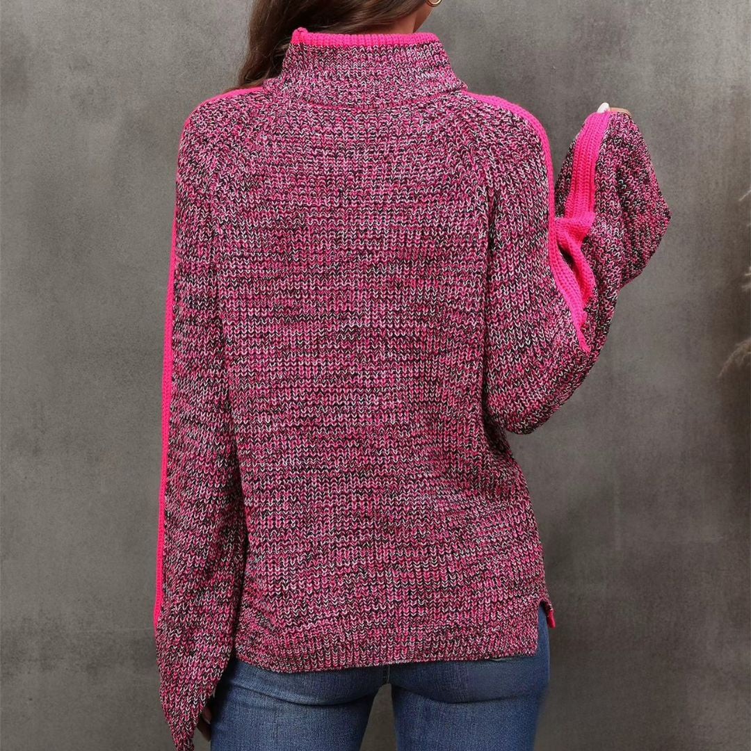 Diana - Stilfuld patchwork-sweater