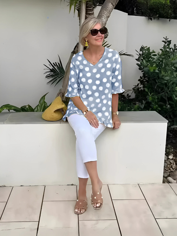 Dulce | Vintagetop med print