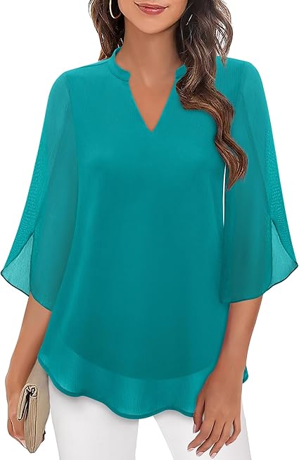 Petra – A-formet chiffonbluse