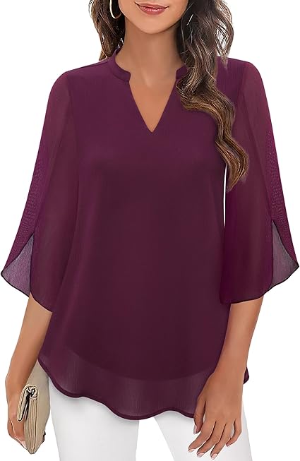 Petra – A-formet chiffonbluse