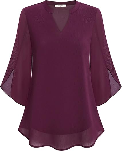 Petra – A-formet chiffonbluse