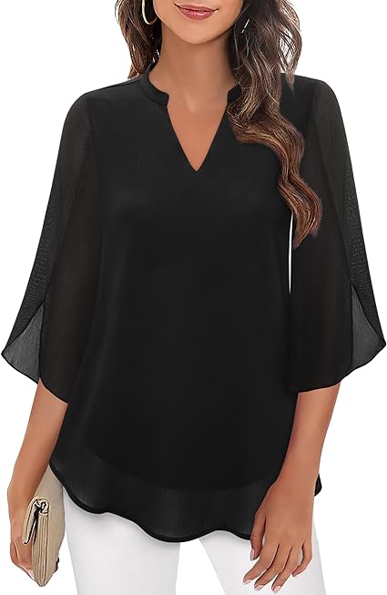 Petra – A-formet chiffonbluse