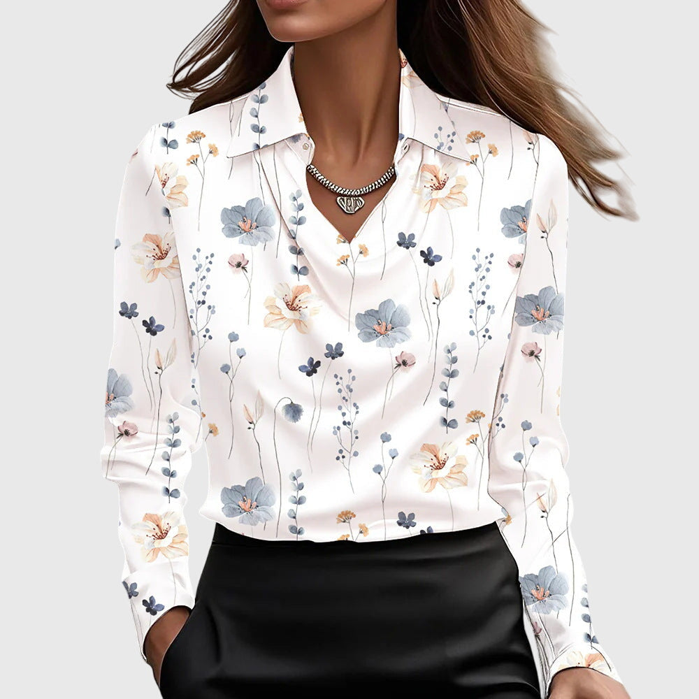 Sylvie - Skinnende og elegant bluse