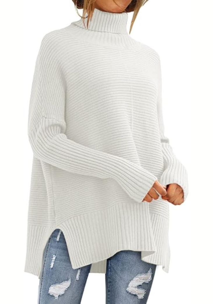 Anna - Behagelig rullekravesweater til efteråret
