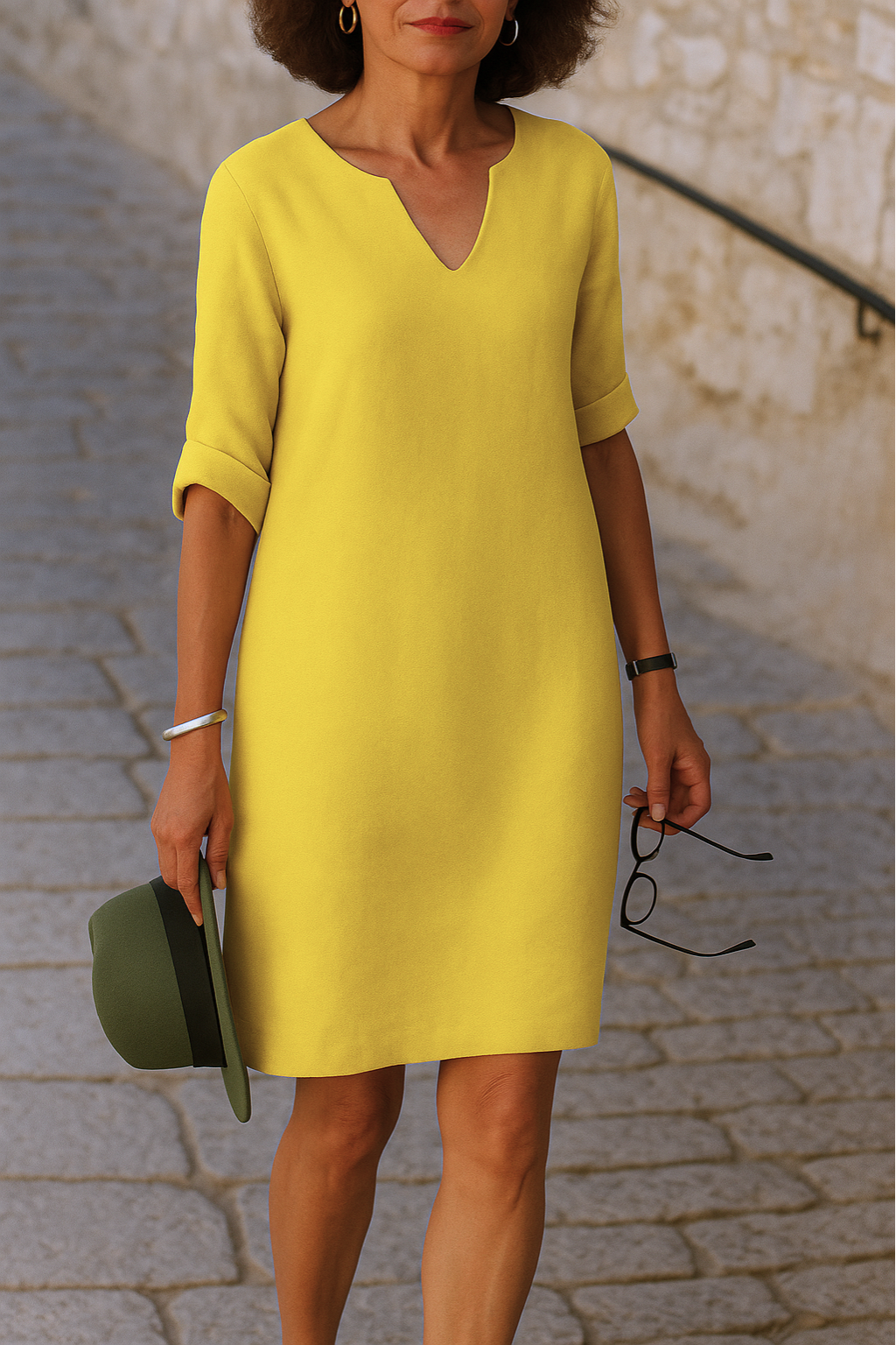 Lisette - Elegant kjole med V-hals