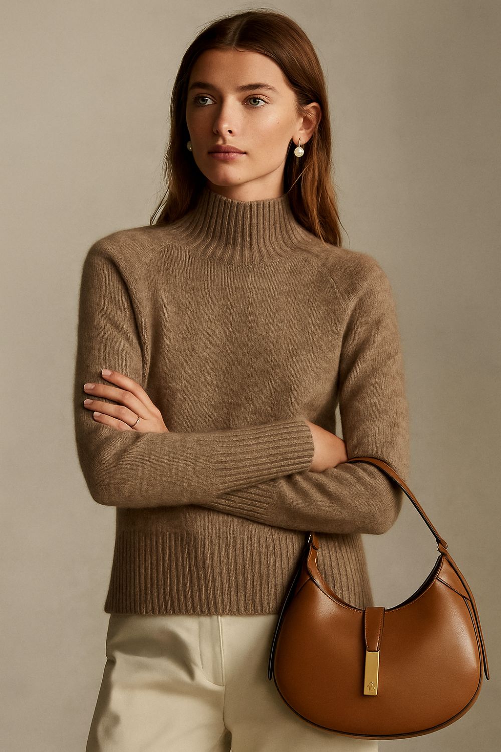 Léonne - Cashmere-rullekrave