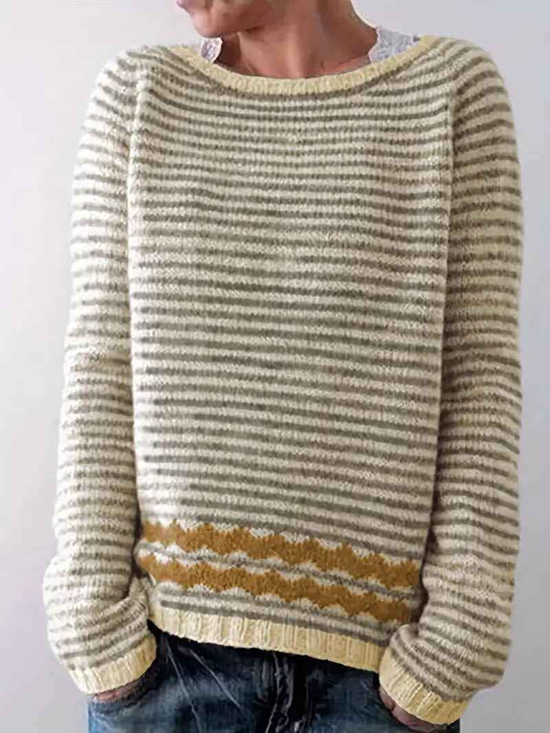 Lina - Afslappet stribet sweater