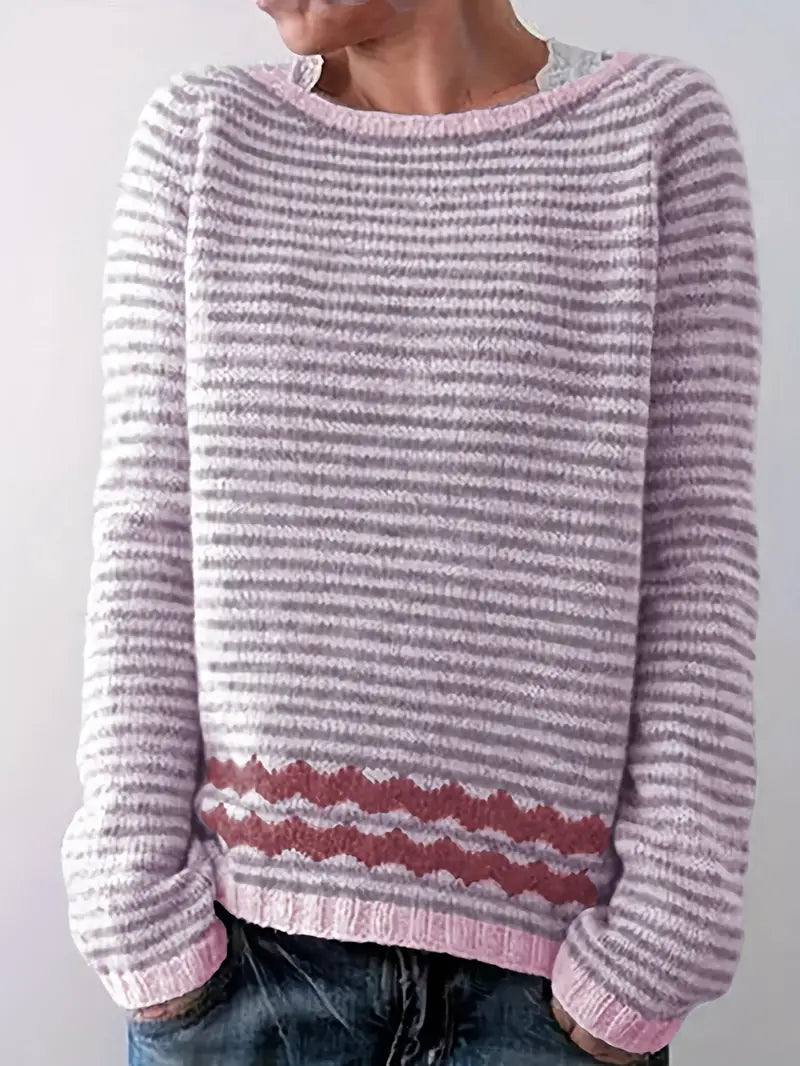 Lina - Afslappet stribet sweater