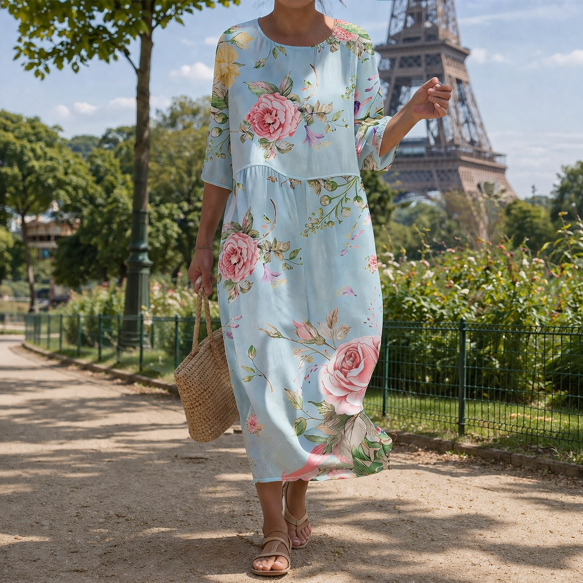 Miranda - Chic blomstret kjole