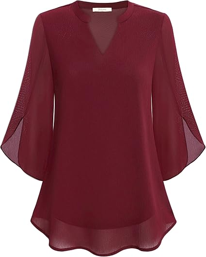 Petra – A-formet chiffonbluse