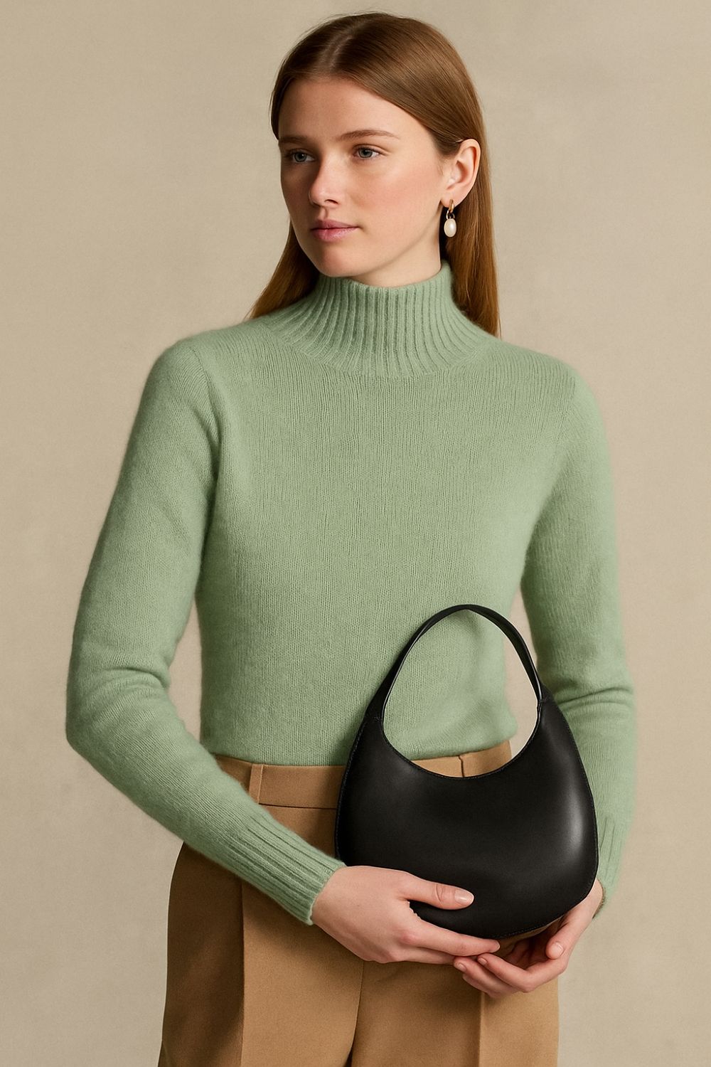 Léonne - Cashmere-rullekrave