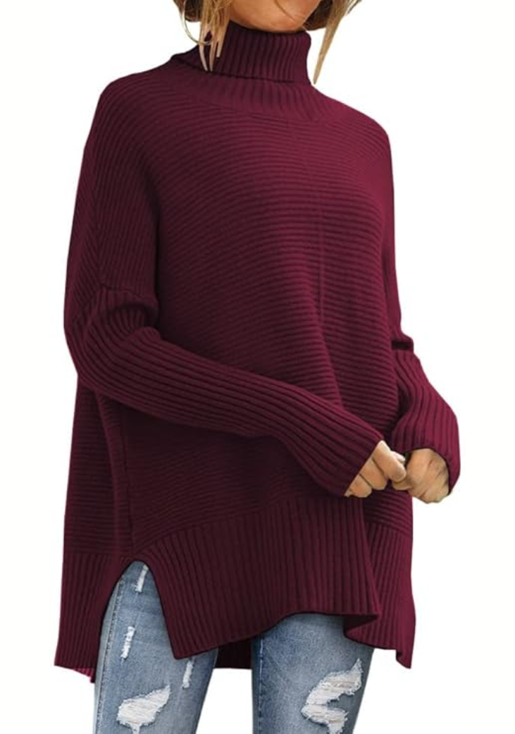 Anna - Behagelig rullekravesweater til efteråret