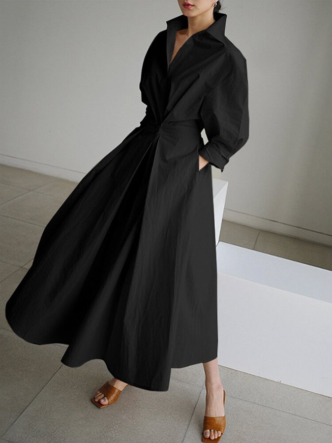 Clémence - Elegant lang kjole
