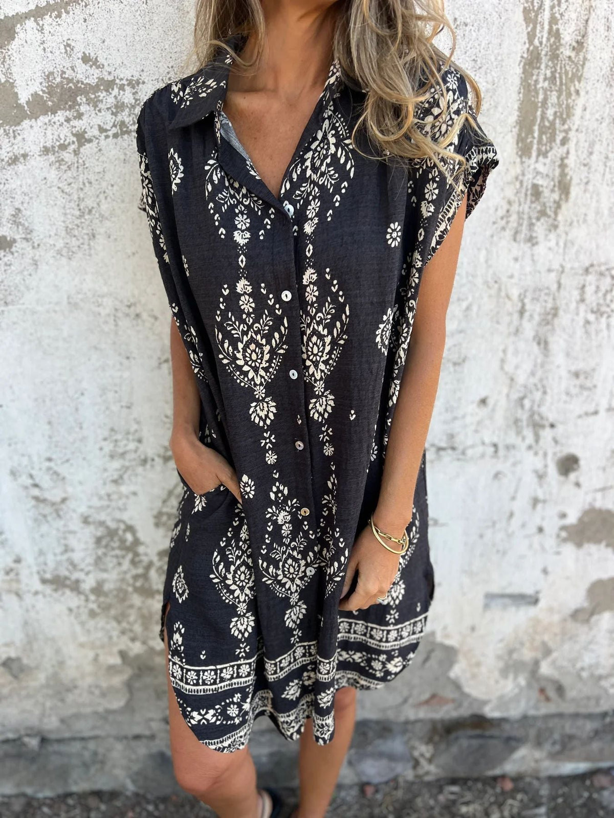 Silke - Elegant løstsiddende kjole