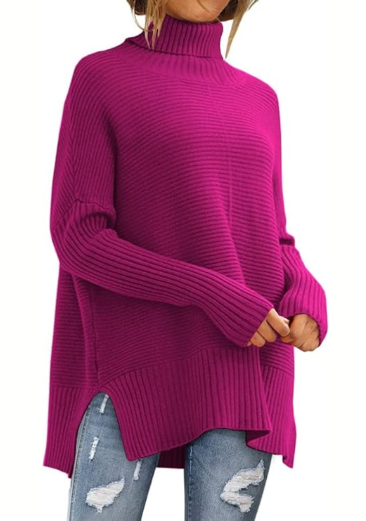 Anna - Behagelig rullekravesweater til efteråret