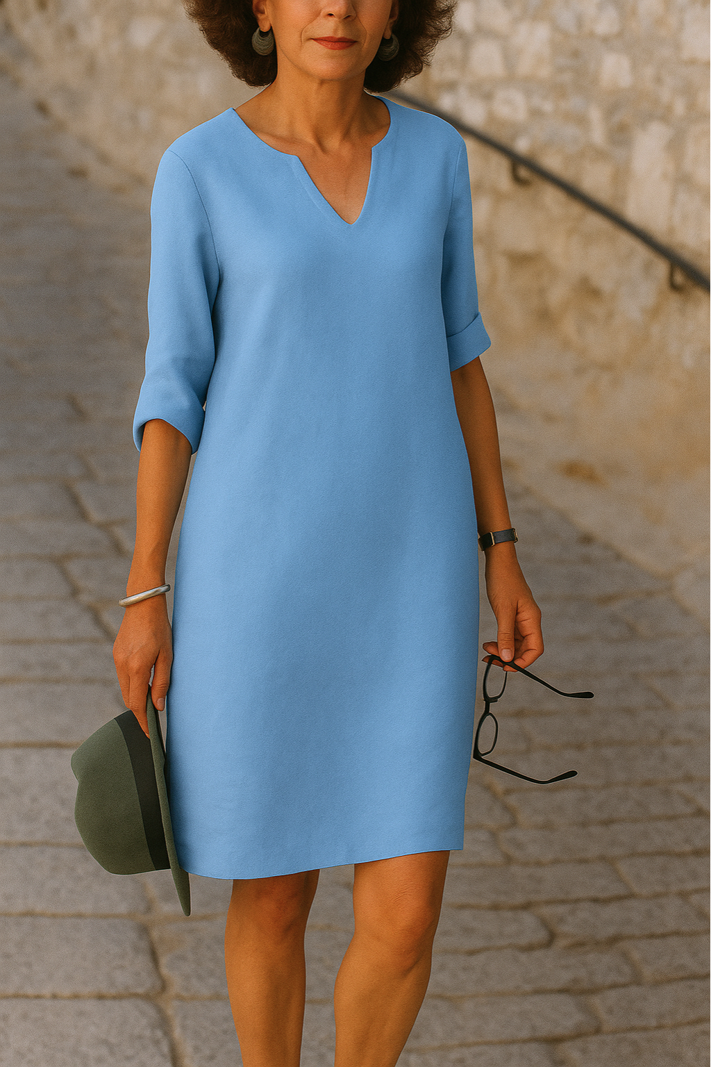 Lisette - Elegant kjole med V-hals