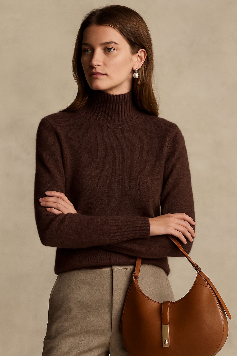 Léonne - Cashmere-rullekrave