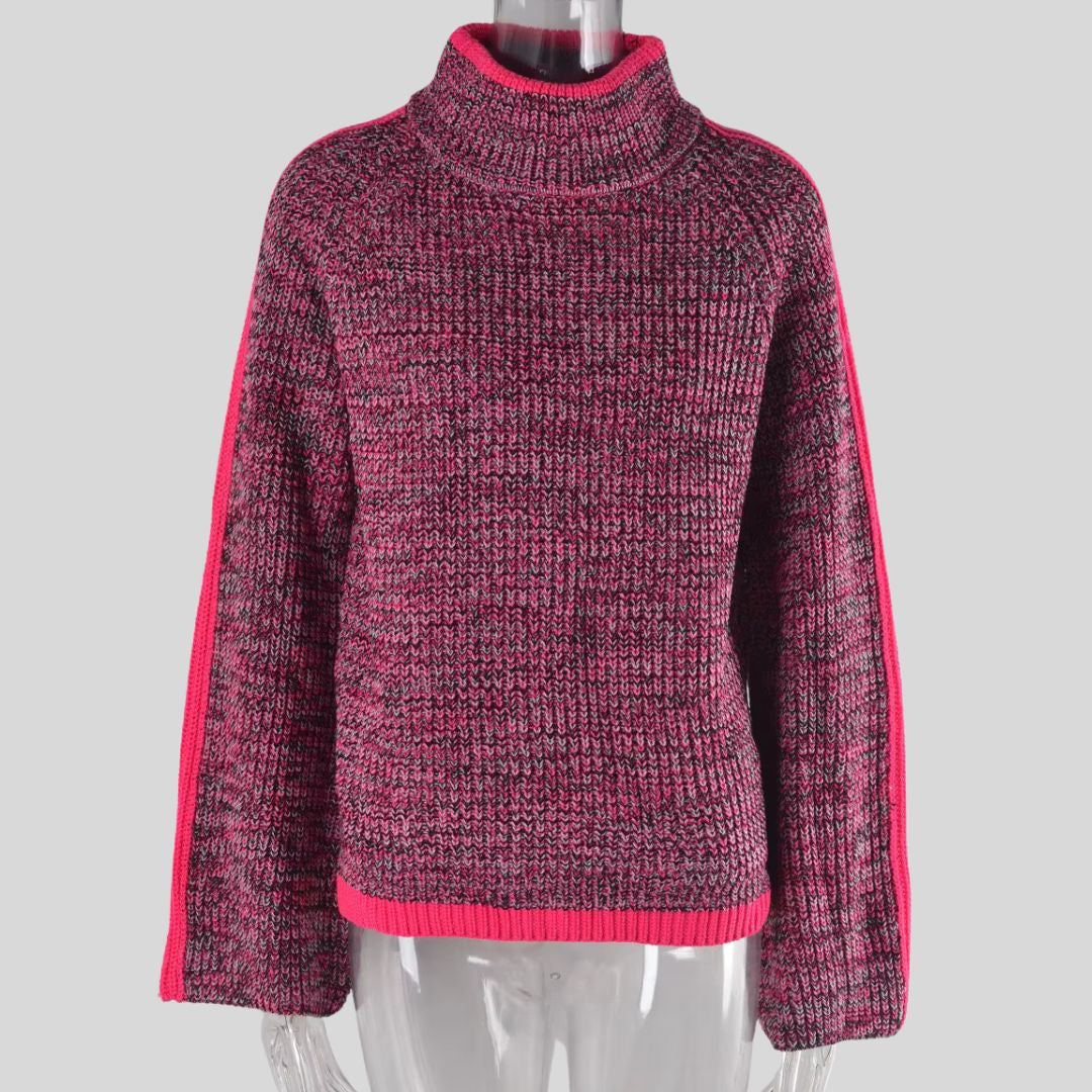 Diana - Stilfuld patchwork-sweater