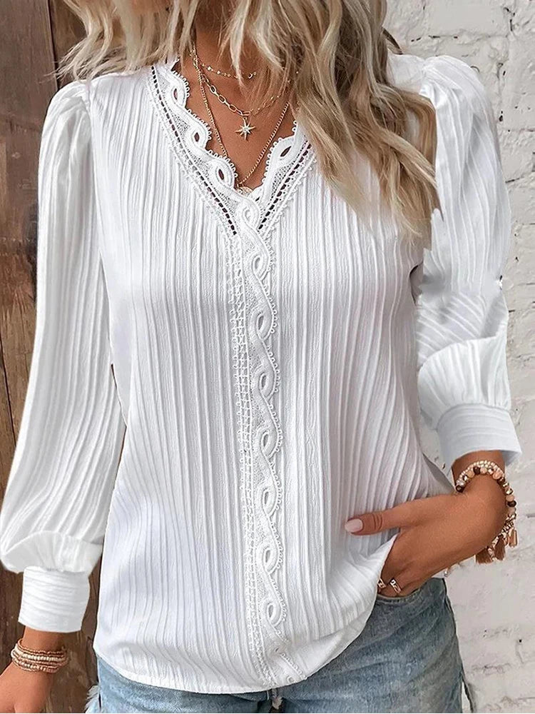 Lilly - Elegant plisseret bluse