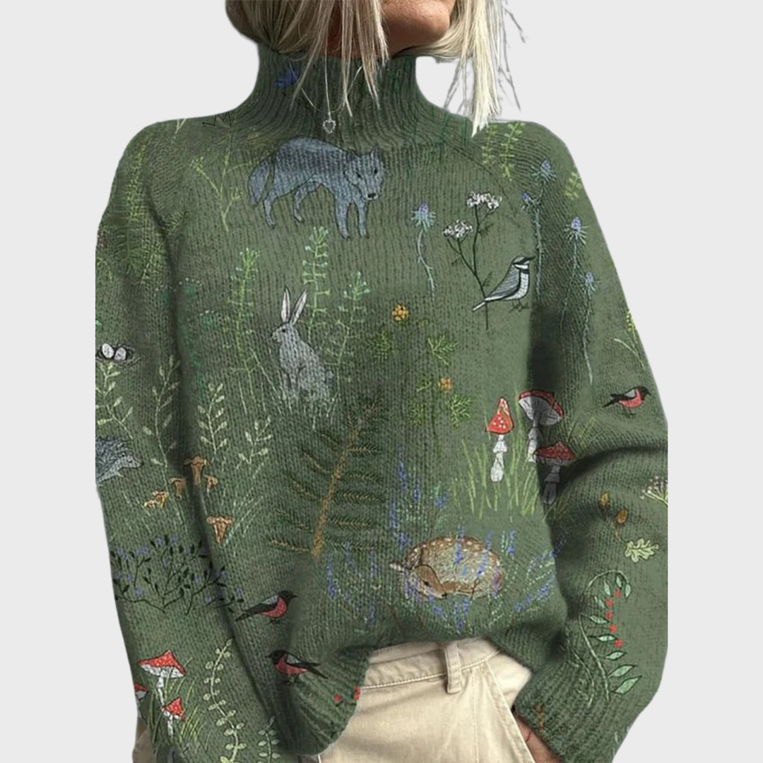 HANA - Kunstnerisk Strikket Sweater