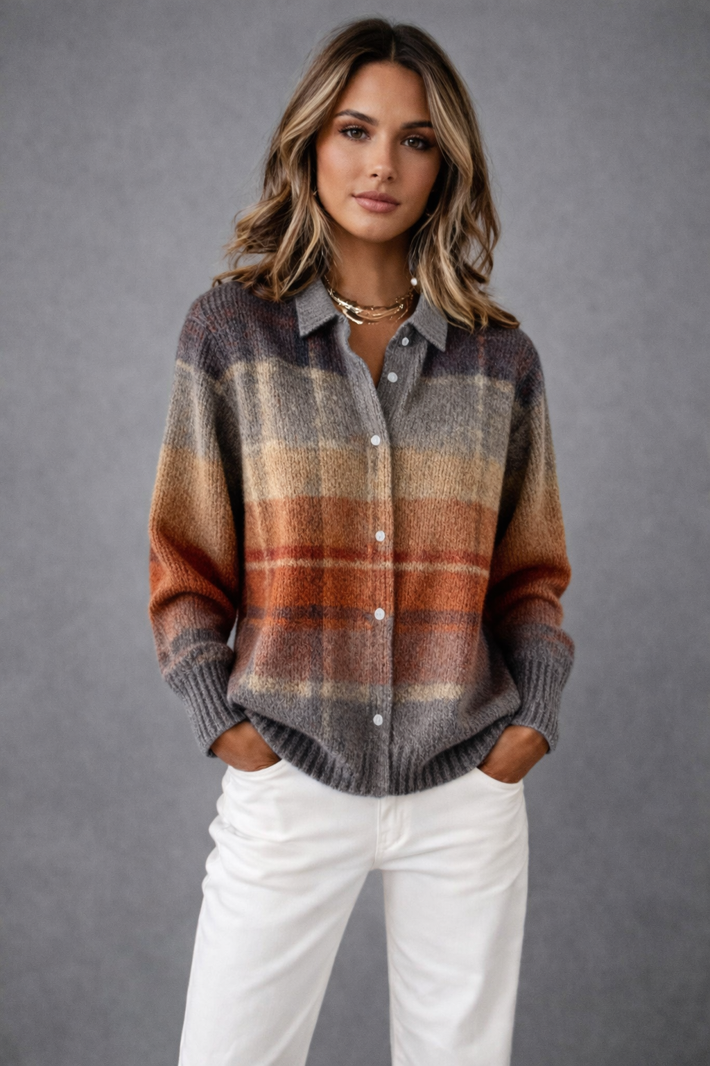 Avery - Hyggelig ternet cardigan