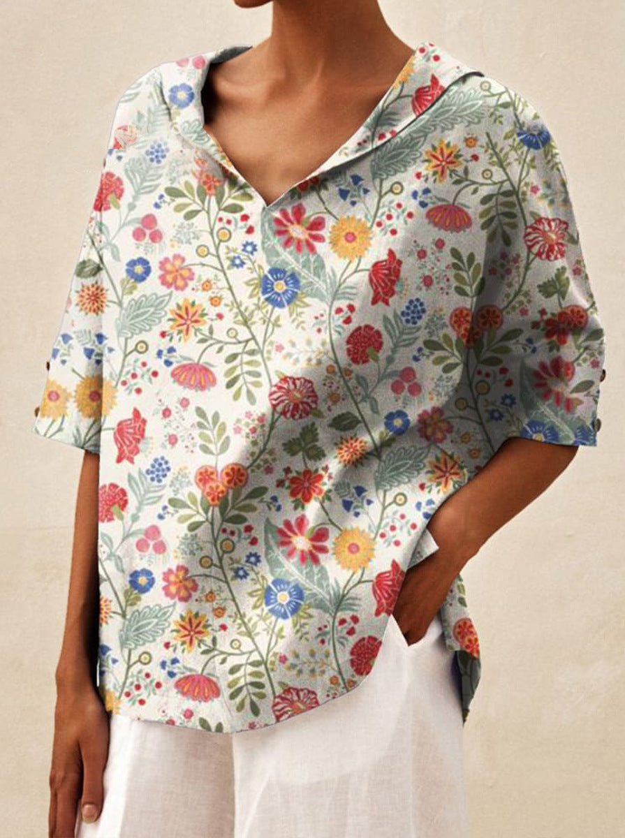 Andrea - Let blomstret sommertop