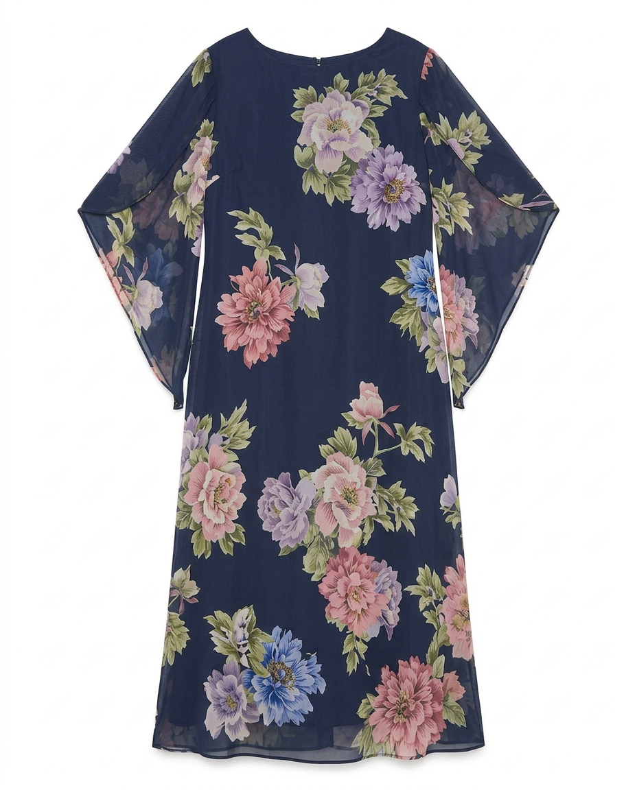 Bianca - Elegant maxikjole med blomster