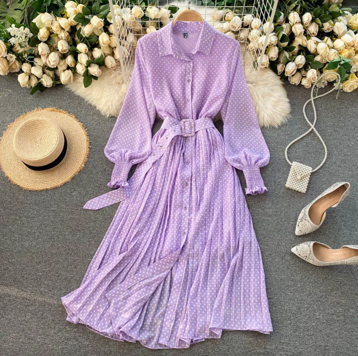 Johanna - Elegant broderet kjole