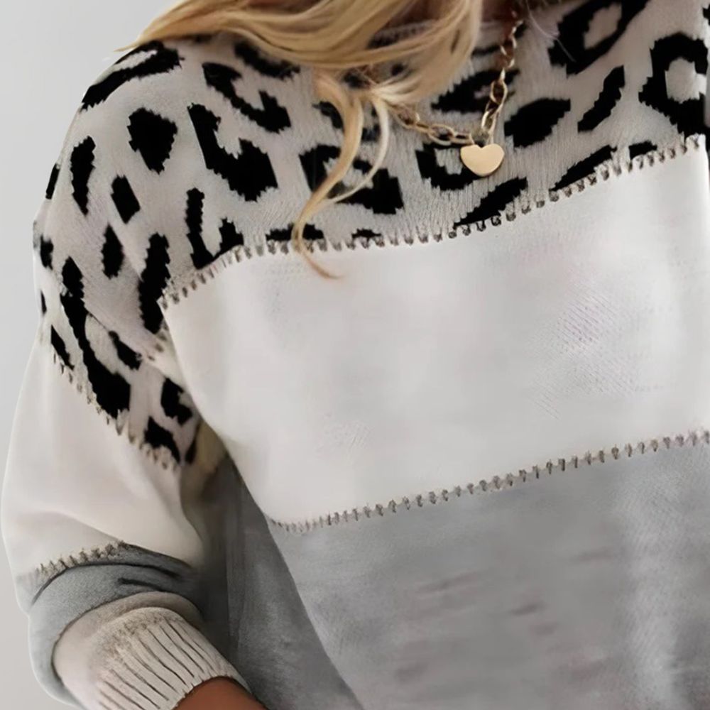 Pascaline - Smart sweatshirt med pantermønster