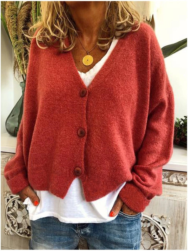 Scarlett - Elegant Strikket Cardigan