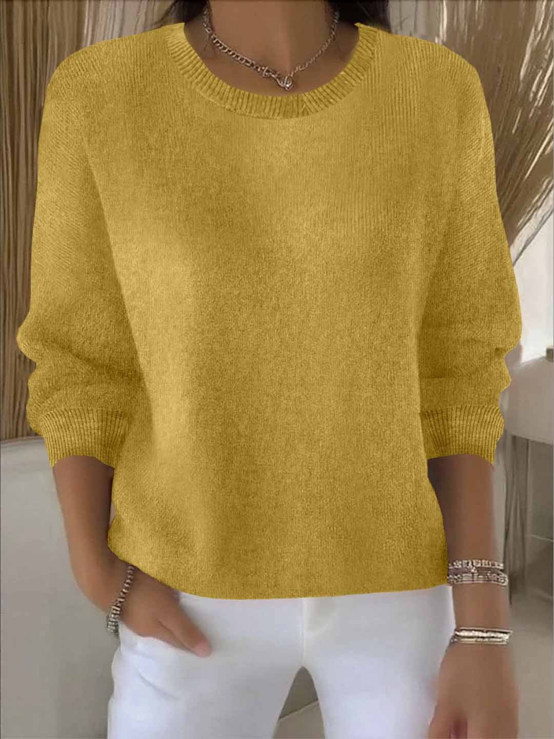 Faylena - Elegant afslappet striktrøje