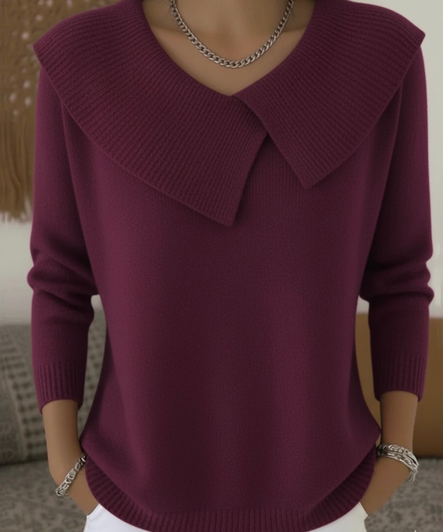 Rylee - Elegant ribstrikket pullover