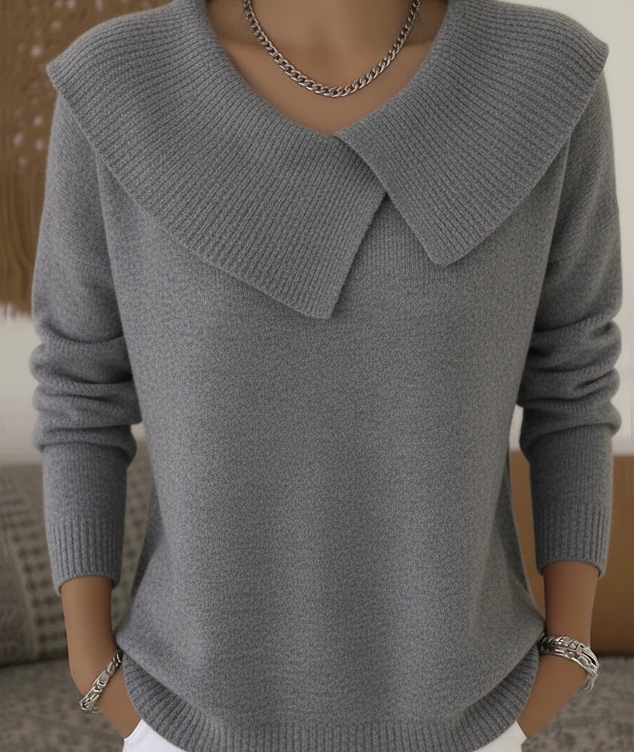 Rylee - Elegant ribstrikket pullover
