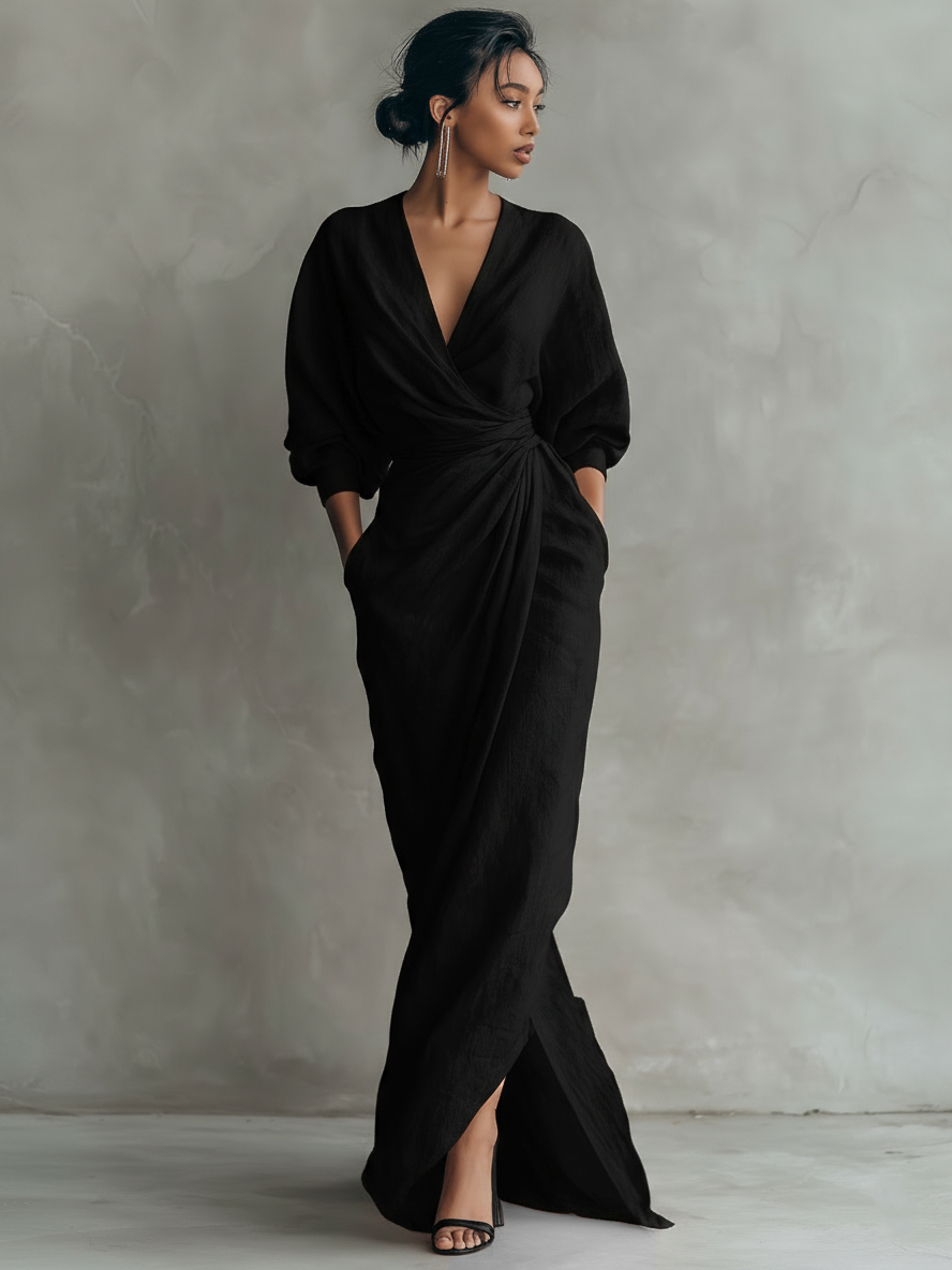 Lina - Elegant maxikjole i hør