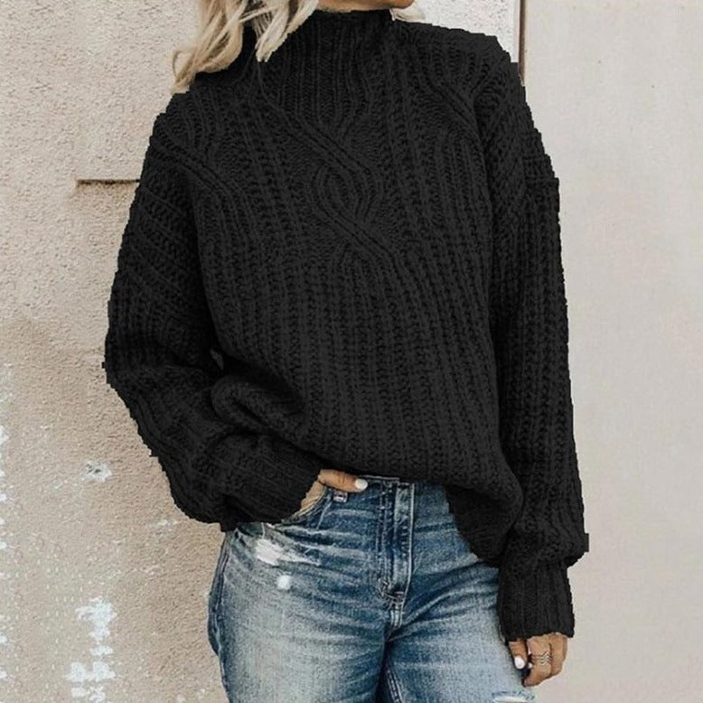 Sofian - Elegant og behagelig sweater med kabelstrik