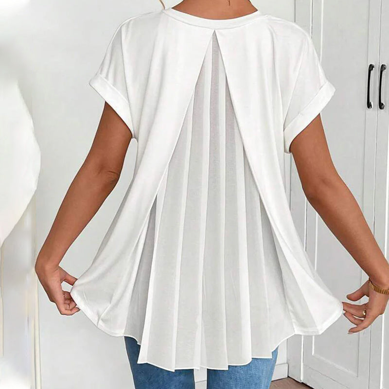Estella - Afslappet patchwork-T-shirt