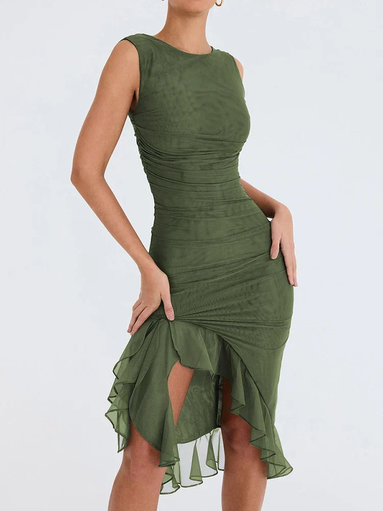 Nancy - Elegant midikjole