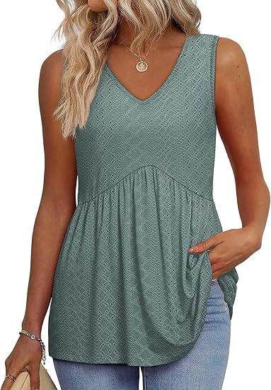 Elenor - Elegant top uden ærmer