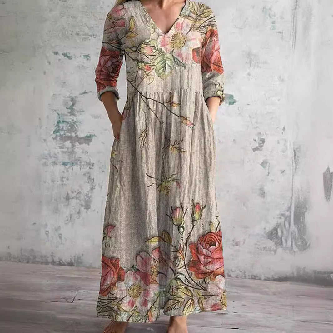 Tamara - Luftig blomstret kjole