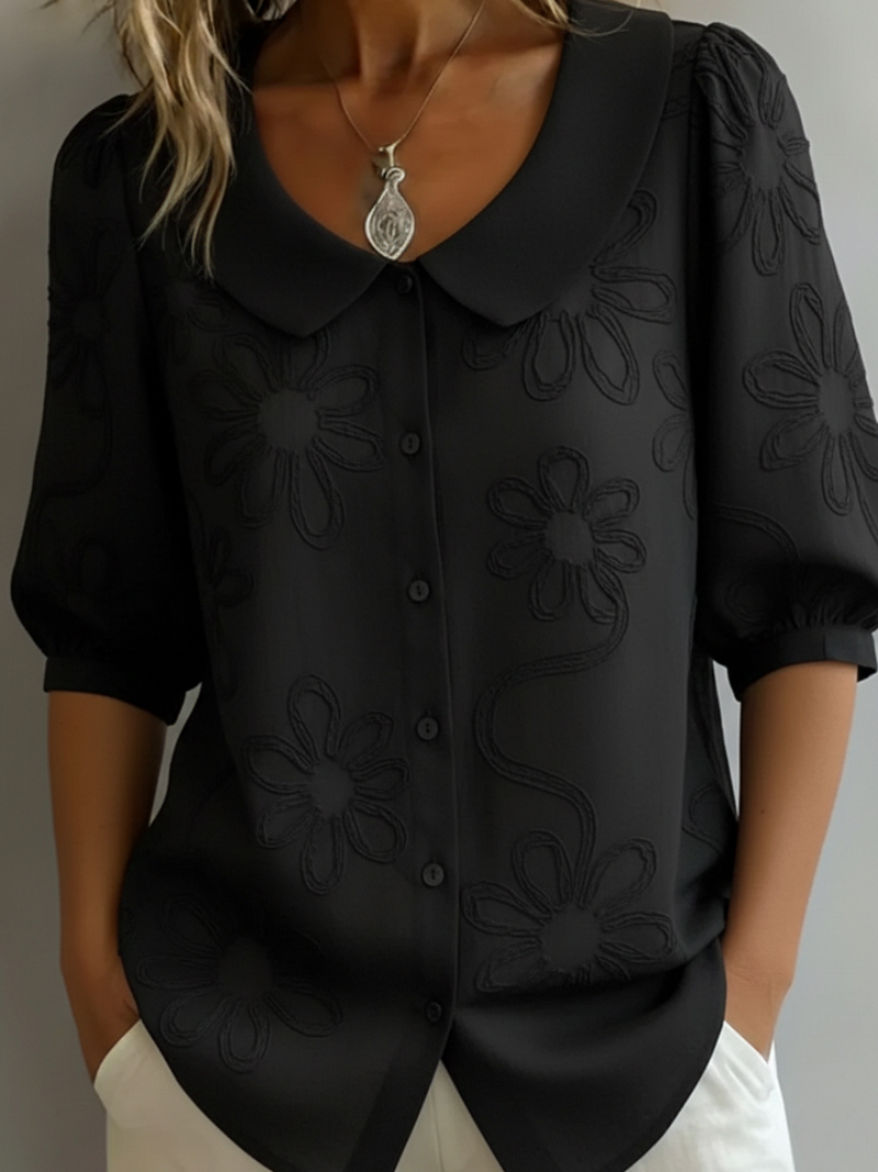 Sara - Behagelig blomstret bluse