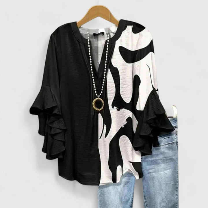 Isabella - Elegant kunstnerisk bluse