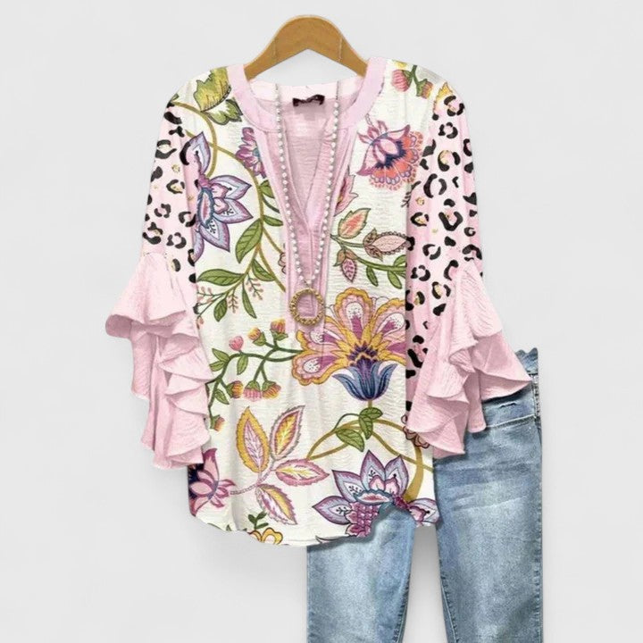 Isabella - Elegant kunstnerisk bluse