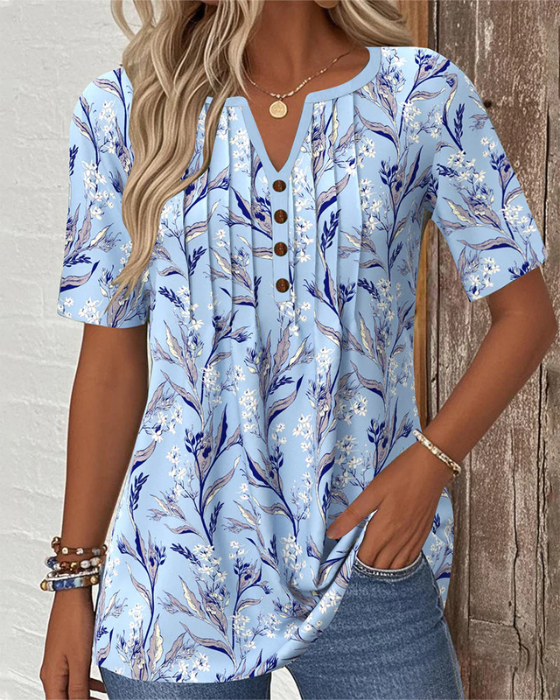Mireille - Behagelig bluse med blomsterprint