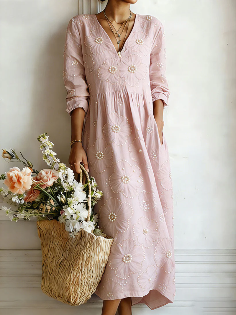 Lena - Elegant blomsterkjole