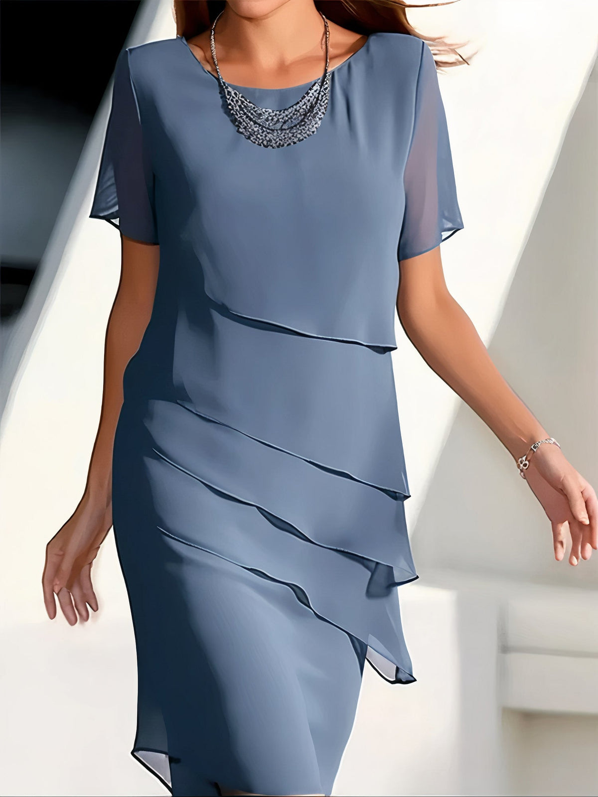 Louise - Elegant plisseret kjole