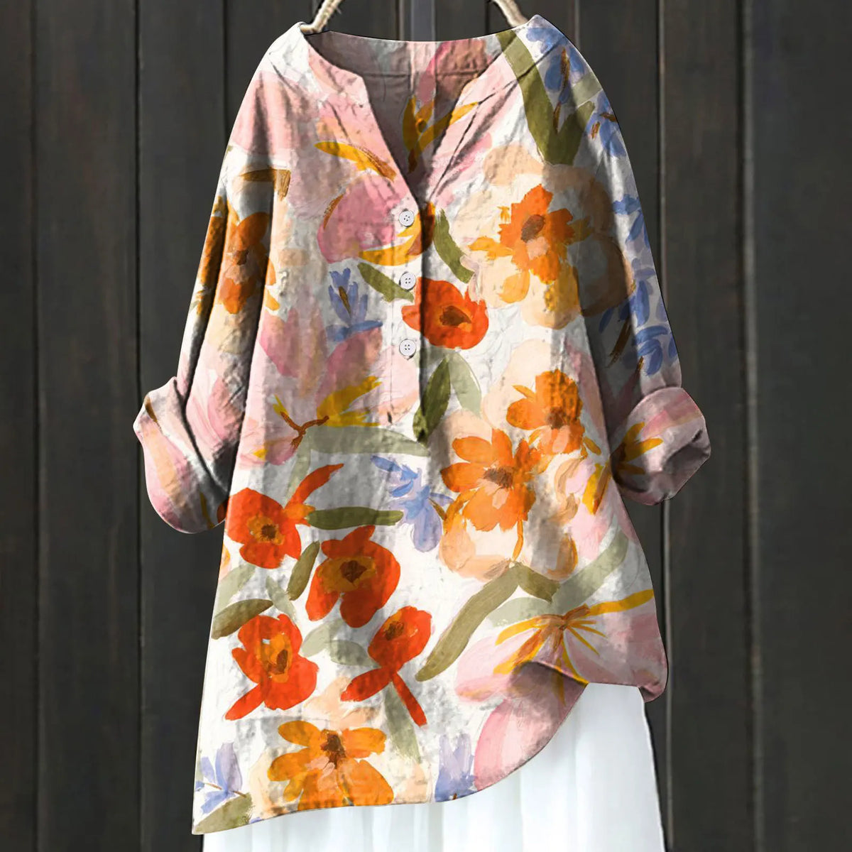 Daniela - Elegant blomstret bluse