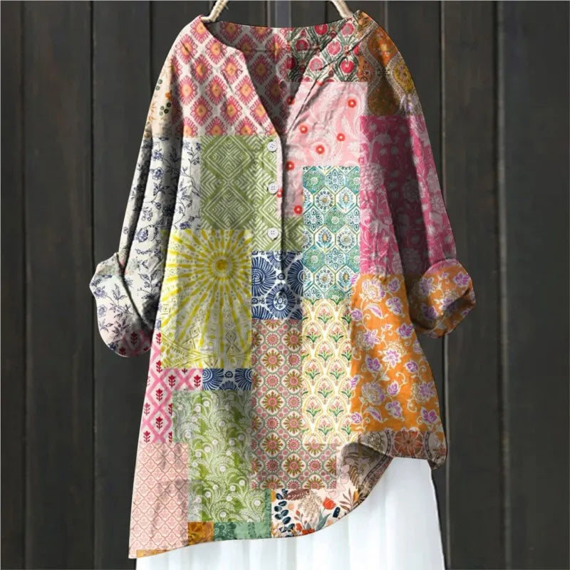 Daniela - Elegant blomstret bluse