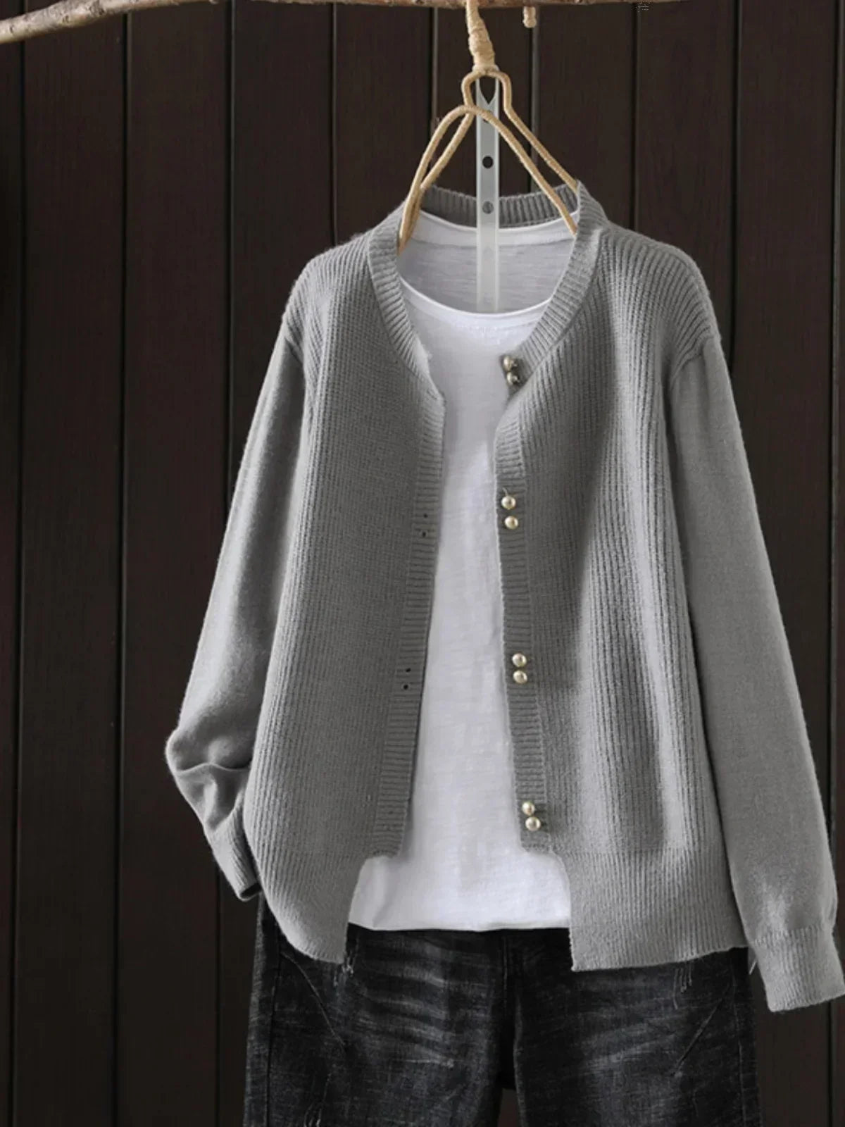 Elara - Sofistikeret Strikcardigan