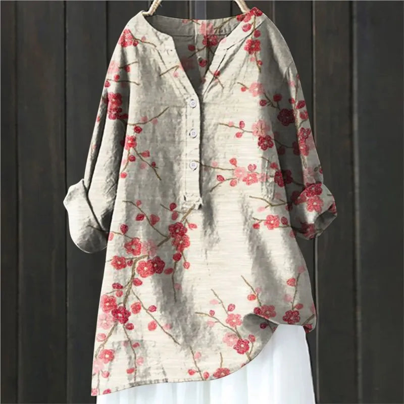 Daniela - Elegant blomstret bluse