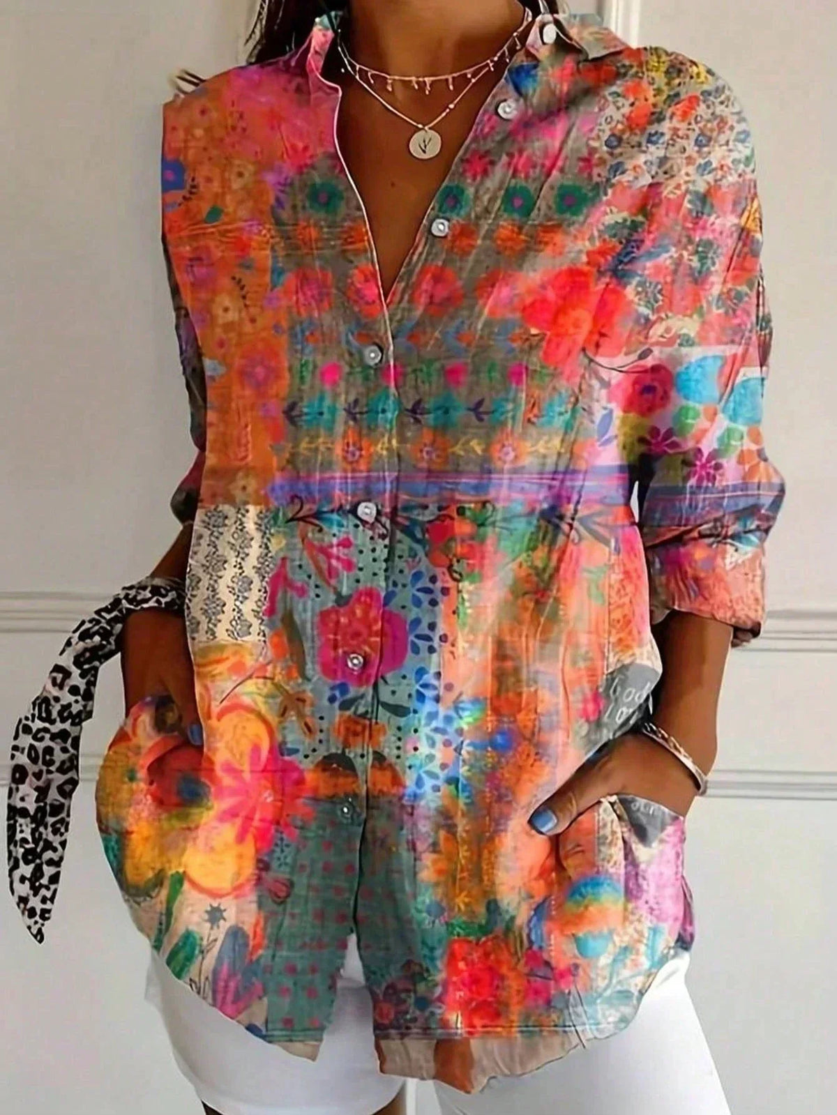 Sadie - Farverig og behagelig bluse